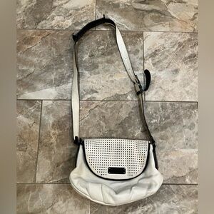 Marc by Marc Jacobs, Mini “New Q Perf Natasha’ Crossbody Bag in Leche Ivory